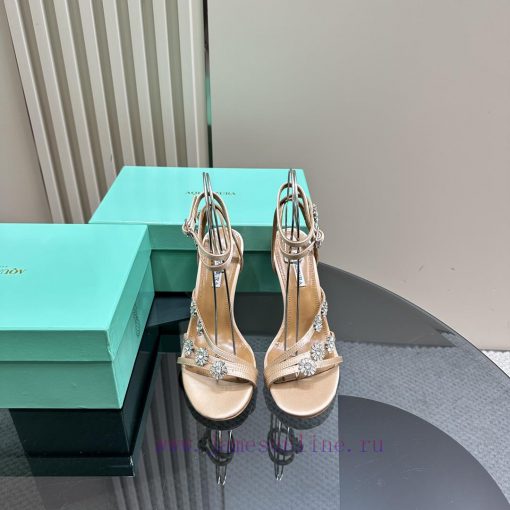 The mostAQUAZURA Big Pineapple Water Diamond Decorative High Heels2024 Summer Water Diamond pyb2xuo0 - Image 3