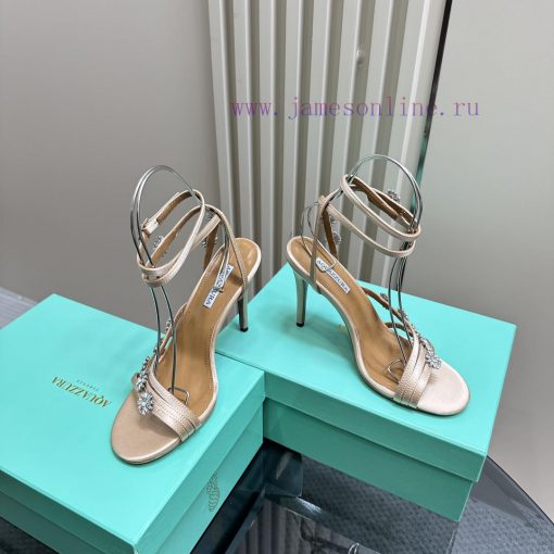 The mostAQUAZURA Big Pineapple Water Diamond Decorative High Heels2024 Summer Water Diamond pyb2xuo0 - Image 4