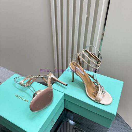 The mostAQUAZURA Big Pineapple Water Diamond Decorative High Heels2024 Summer Water Diamond pyb2xuo0 - Image 5