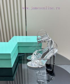 The mostAQUAZURA Big Pineapple Water Diamond Decorative High Heels2024 Summer Water Diamond vbgfmrat
