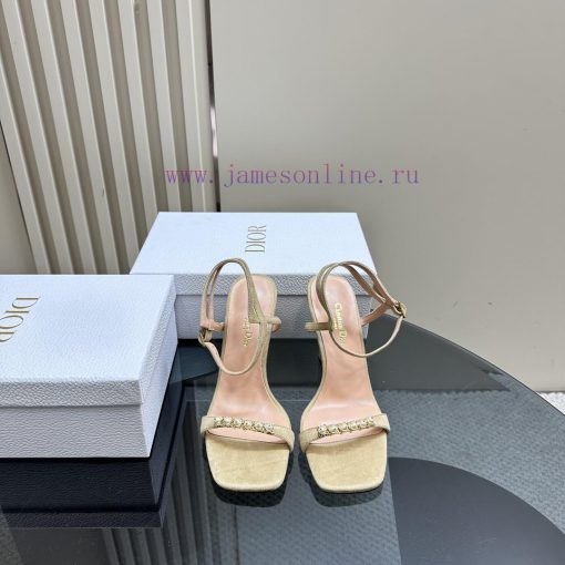 Dior/Dior 24S Spring/Summer New Product Pearl Strap High Heel SandalsThe fabric is imported yffbv581 - Image 3