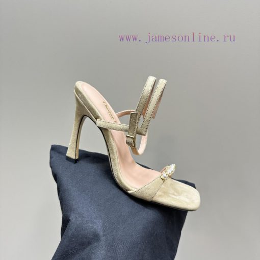 Dior/Dior 24S Spring/Summer New Product Pearl Strap High Heel SandalsThe fabric is imported yffbv581 - Image 8