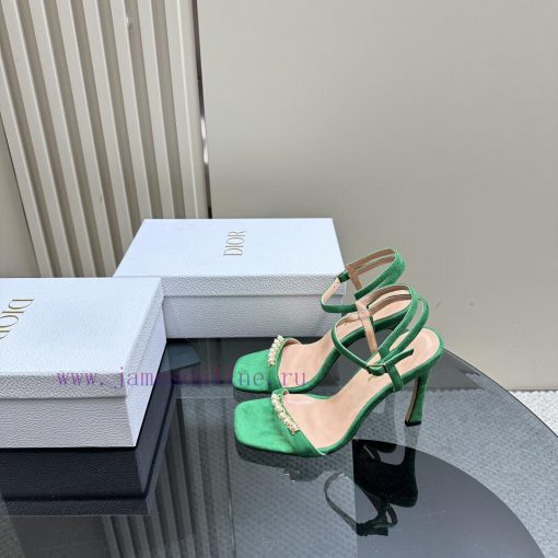 Dior/Dior 24S Spring/Summer New Product Pearl Strap High Heel SandalsThe fabric is imported r2dq8zya - Image 2