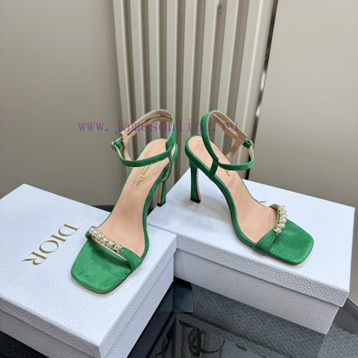 Dior/Dior 24S Spring/Summer New Product Pearl Strap High Heel SandalsThe fabric is imported r2dq8zya - Image 4