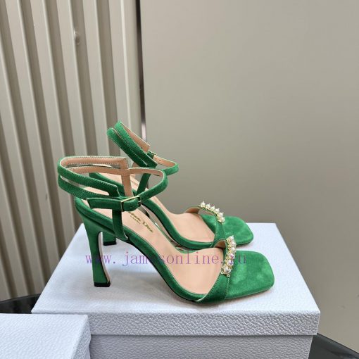 Dior/Dior 24S Spring/Summer New Product Pearl Strap High Heel SandalsThe fabric is imported r2dq8zya - Image 6