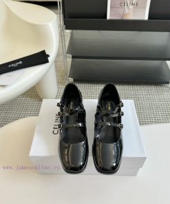Celine Celine's British minimalist, thick heeled, round toe fashion shoes are unisex and ve6emq26wd