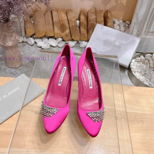 MANOLO BLAHNlK 2024 new crystal decoration forged fabric shallow mouth shoesᵀᴴᴱ   ᴮᴱˢᵀ   ᴵˢ y6nzuf9v - Image 2