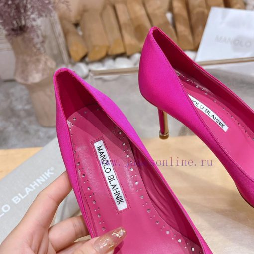MANOLO BLAHNlK 2024 new crystal decoration forged fabric shallow mouth shoesᵀᴴᴱ   ᴮᴱˢᵀ   ᴵˢ y6nzuf9v - Image 9
