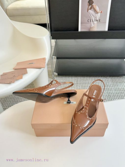 Miumiu 24 new shallow back empty sandalsComfortable and not monotonous, the material is softffoi0yq8 - Image 4