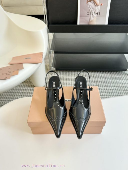 Miumiu 24 new shallow back empty sandalsComfortable and not monotonous, the material is softcx6qdrt5 - Image 2