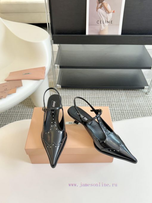 Miumiu 24 new shallow back empty sandalsComfortable and not monotonous, the material is softcx6qdrt5 - Image 3