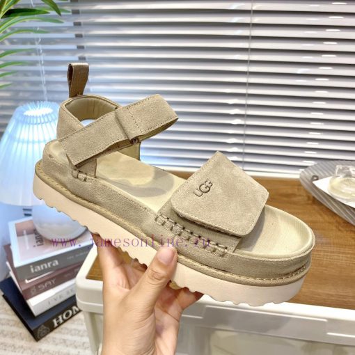 UGG Summer New Gold Star Sandals Thick BottomVelcro adjustable upper, simple and atmosphericfzgmajaj