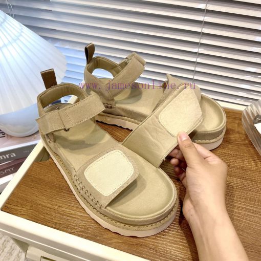 UGG Summer New Gold Star Sandals Thick BottomVelcro adjustable upper, simple and atmosphericfzgmajaj - Image 7
