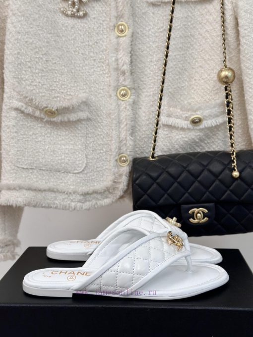 Chanel | 24P Spring/Summer New ProductsDouble C diamond grid clip on flip flopsSummer flip f6n7l1iat - Image 2