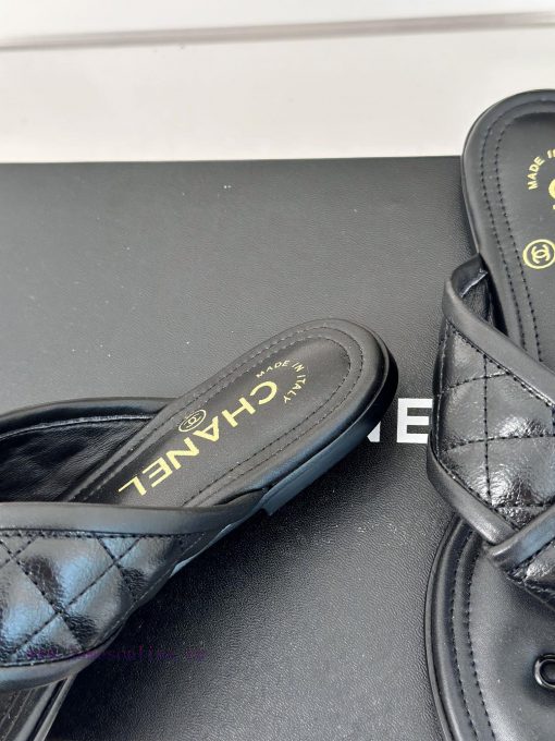 Chanel | 24P Spring/Summer New ProductsDouble C diamond grid clip on flip flopsSummer flip fkom9ck04 - Image 7