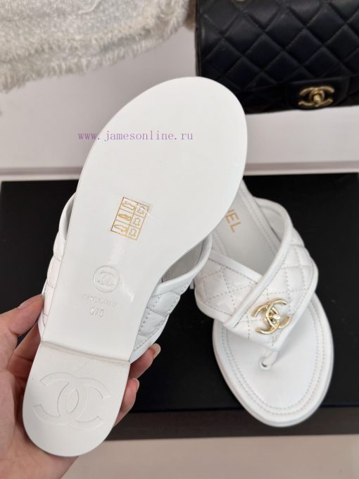 Chanel | 24P Spring/Summer New ProductsDouble C diamond grid clip on flip flopsSummer flip f6n7l1iat - Image 10