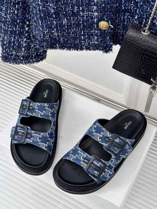 Celine | Celine 24ss Spring/Summer New ProductsLazy slippersGo materialThe fabric is made of2g6wthwv - Image 3