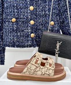 Celine | Celine 24ss Spring/Summer New ProductsLazy slippersGo materialThe fabric is made ofdfei4drq