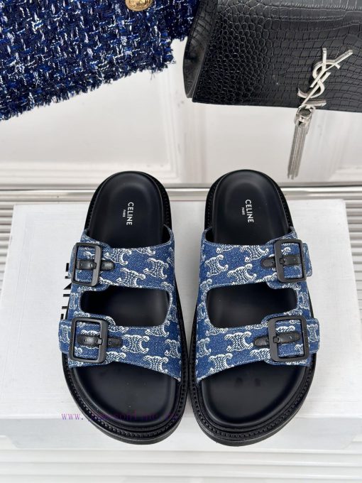 Celine | Celine 24ss Spring/Summer New ProductsLazy slippersGo materialThe fabric is made of2g6wthwv - Image 5