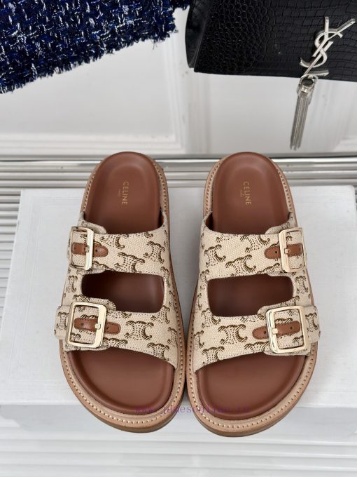 Celine | Celine 24ss Spring/Summer New ProductsLazy slippersGo materialThe fabric is made ofdfei4drq - Image 5