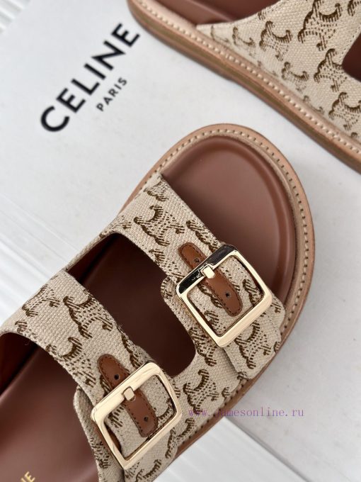 Celine | Celine 24ss Spring/Summer New ProductsLazy slippersGo materialThe fabric is made ofdfei4drq - Image 8