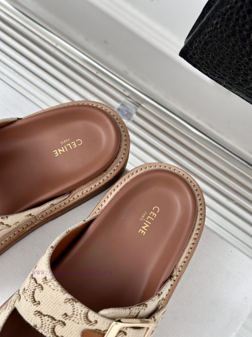Celine | Celine 24ss Spring/Summer New ProductsLazy slippersGo materialThe fabric is made ofdfei4drq - Image 9