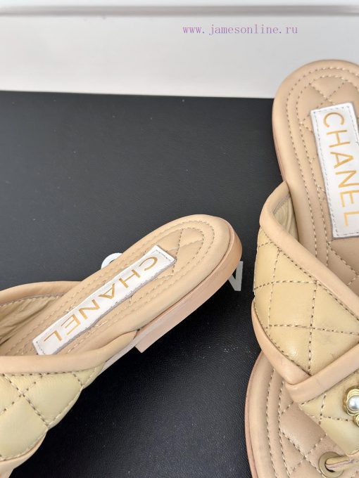 Chanel | 24P Spring/Summer New ProductsDouble C diamond grid clip on flip flopsSummer flip f8hmzf527 - Image 7