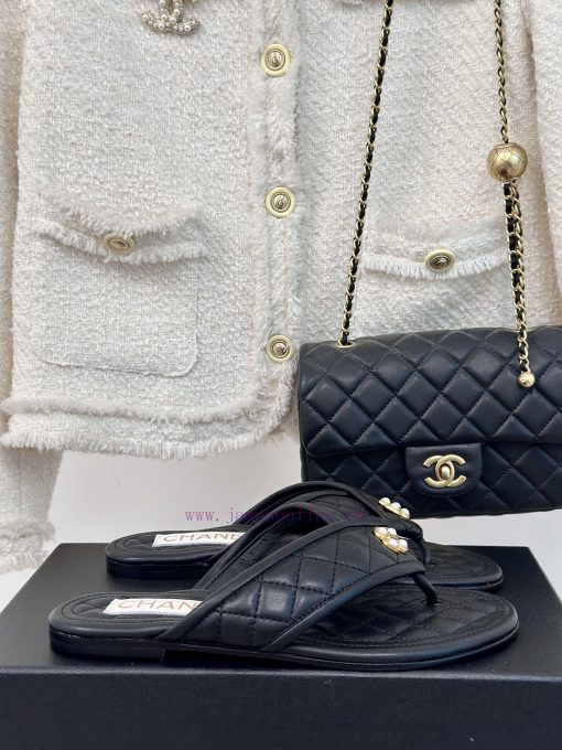 Chanel | 24P Spring/Summer New ProductsDouble C diamond grid clip on flip flopsSummer flip ffkzxvgop - Image 2