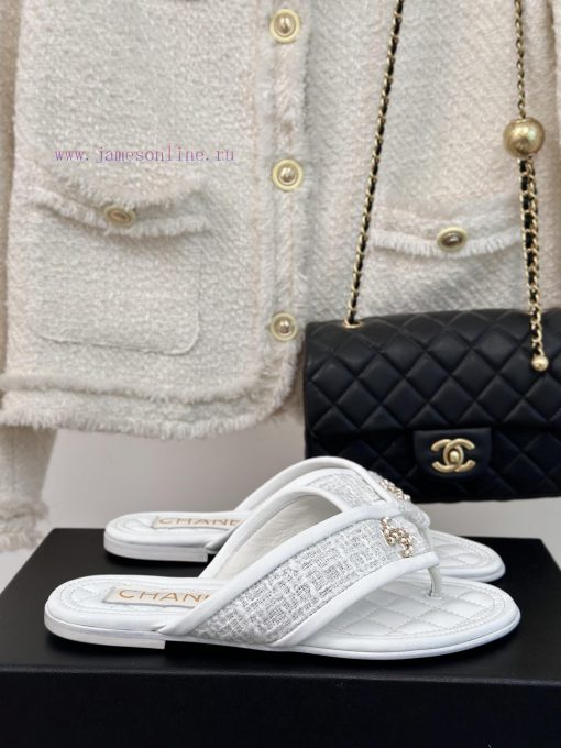 Chanel | 24P Spring/Summer New ProductsDouble C diamond grid clip on flip flopsSummer flip fg6ki6hug - Image 2