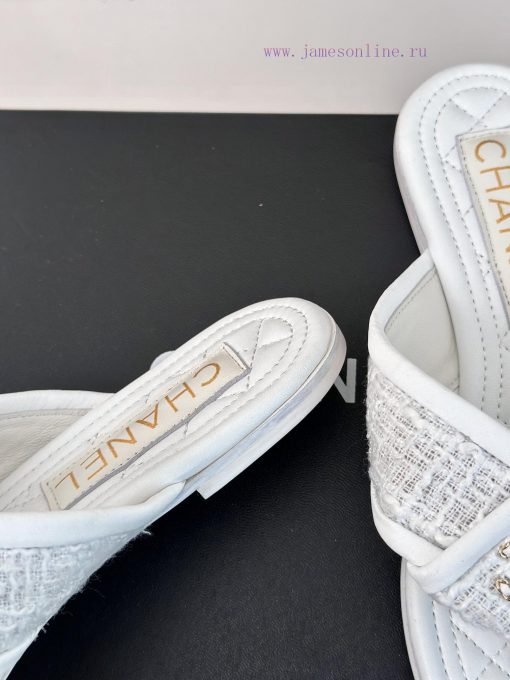 Chanel | 24P Spring/Summer New ProductsDouble C diamond grid clip on flip flopsSummer flip fg6ki6hug - Image 7