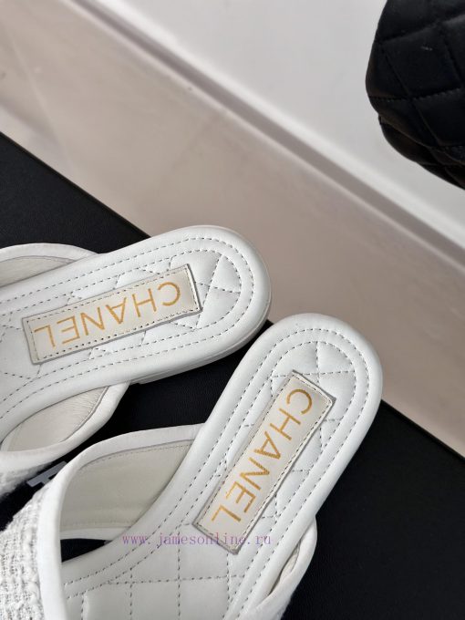 Chanel | 24P Spring/Summer New ProductsDouble C diamond grid clip on flip flopsSummer flip fg6ki6hug - Image 9
