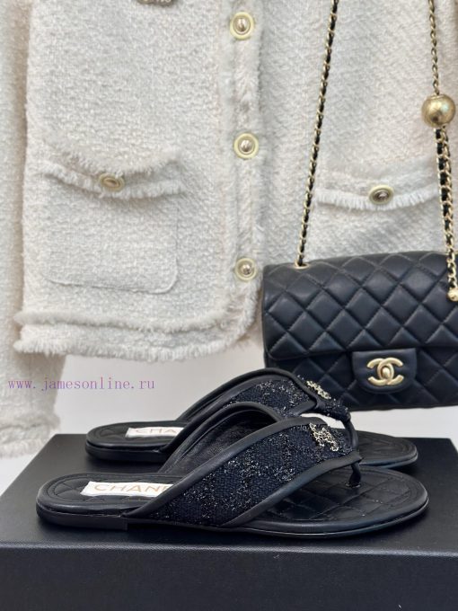 Chanel | 24P Spring/Summer New ProductsDouble C diamond grid clip on flip flopsSummer flip fzbc7ezkp - Image 2