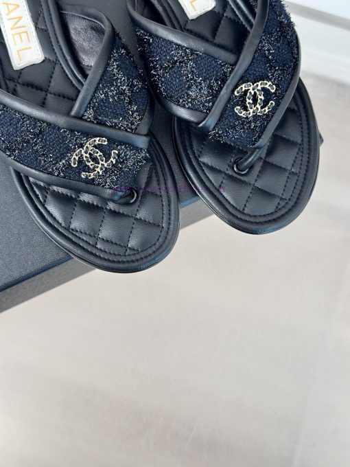 Chanel | 24P Spring/Summer New ProductsDouble C diamond grid clip on flip flopsSummer flip fzbc7ezkp - Image 8
