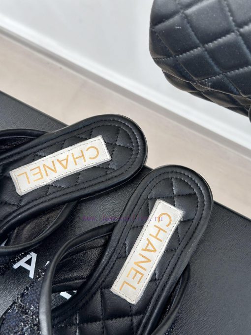 Chanel | 24P Spring/Summer New ProductsDouble C diamond grid clip on flip flopsSummer flip fzbc7ezkp - Image 9