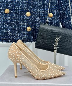 Jimmy Choo | Jimmy Zhou Classic LOVE Mesh Series High HeelsJC's shoes are well-known for thepalmsvsh