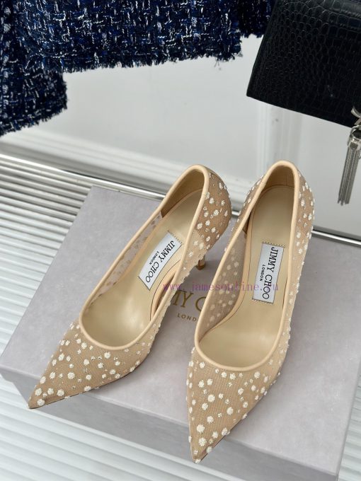Jimmy Choo | Jimmy Zhou Classic LOVE Mesh Series High HeelsJC's shoes are well-known for thepalmsvsh - Image 3