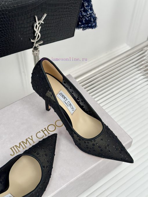 Jimmy Choo | Jimmy Zhou Classic LOVE Mesh Series High HeelsJC's shoes are well-known for thes0cpxtw9 - Image 6