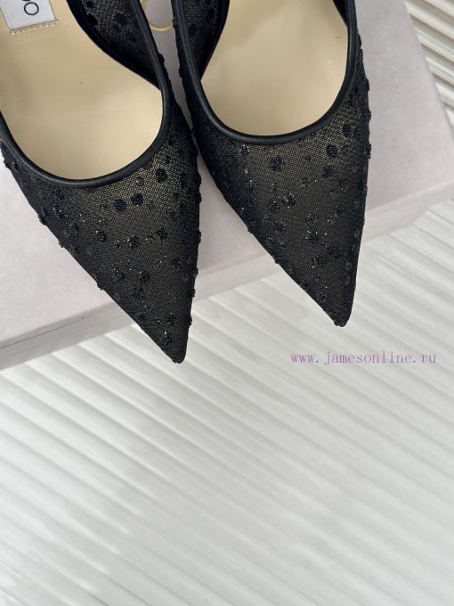 Jimmy Choo | Jimmy Zhou Classic LOVE Mesh Series High HeelsJC's shoes are well-known for thes0cpxtw9 - Image 8