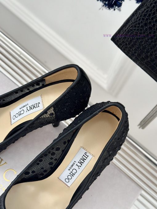 Jimmy Choo | Jimmy Zhou Classic LOVE Mesh Series High HeelsJC's shoes are well-known for thes0cpxtw9 - Image 9