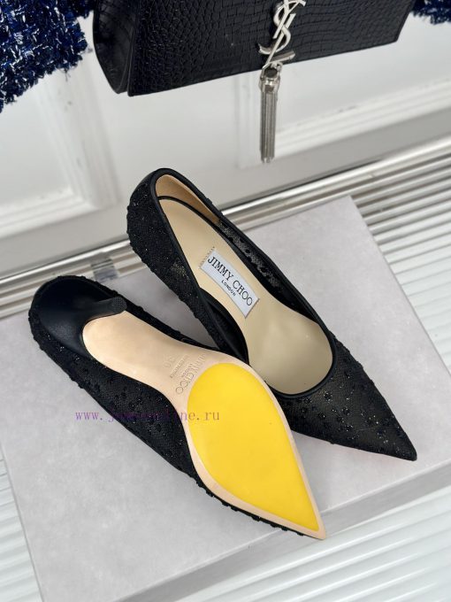Jimmy Choo | Jimmy Zhou Classic LOVE Mesh Series High HeelsJC's shoes are well-known for thes0cpxtw9 - Image 10