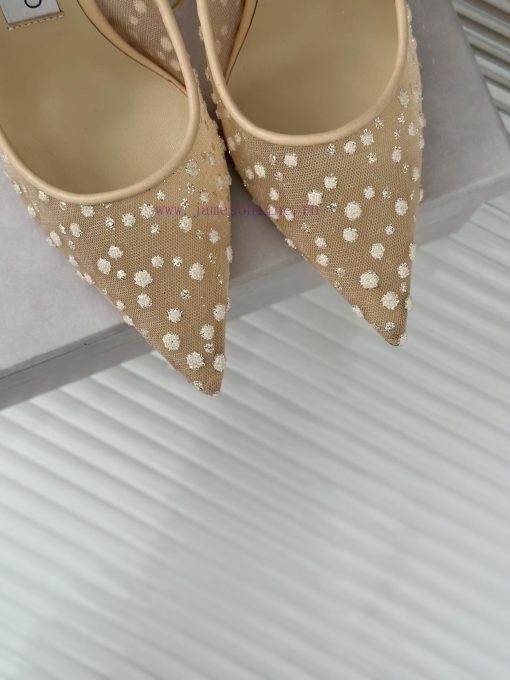 Jimmy Choo | Jimmy Zhou Classic LOVE Mesh Series High HeelsJC's shoes are well-known for thepalmsvsh - Image 8