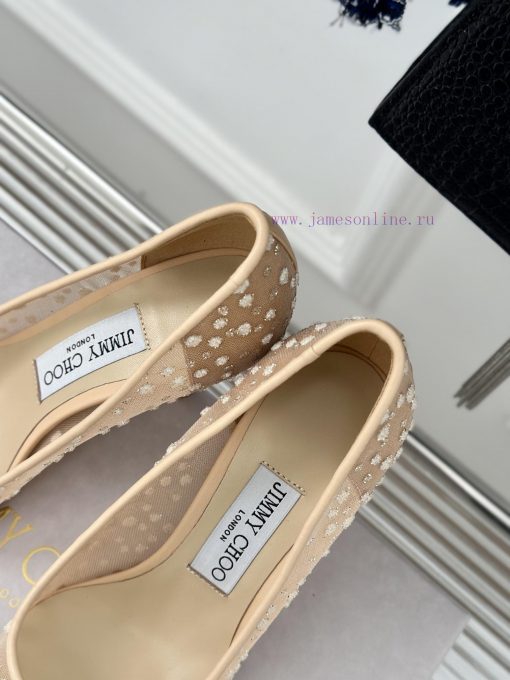 Jimmy Choo | Jimmy Zhou Classic LOVE Mesh Series High HeelsJC's shoes are well-known for thepalmsvsh - Image 9