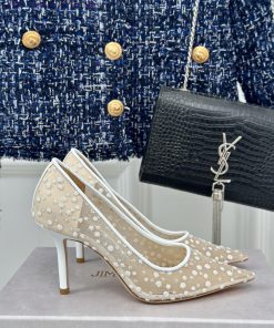 Jimmy Choo | Jimmy Zhou Classic LOVE Mesh Series High HeelsJC's shoes are well-known for thehkoq6hse