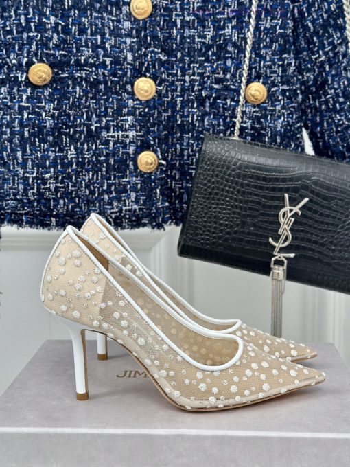 Jimmy Choo | Jimmy Zhou Classic LOVE Mesh Series High HeelsJC's shoes are well-known for thehkoq6hse - Image 2