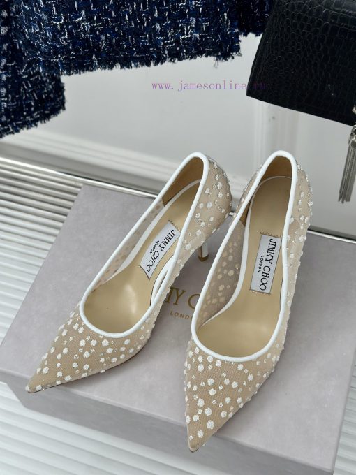 Jimmy Choo | Jimmy Zhou Classic LOVE Mesh Series High HeelsJC's shoes are well-known for thehkoq6hse - Image 3