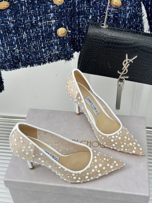 Jimmy Choo | Jimmy Zhou Classic LOVE Mesh Series High HeelsJC's shoes are well-known for thehkoq6hse - Image 4