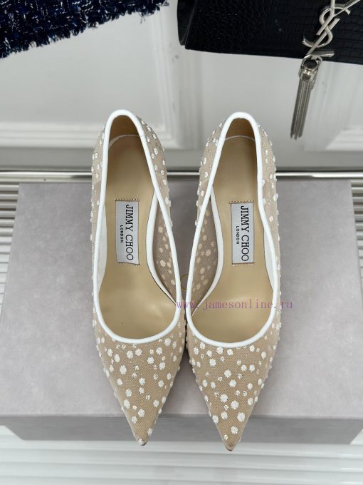 Jimmy Choo | Jimmy Zhou Classic LOVE Mesh Series High HeelsJC's shoes are well-known for thehkoq6hse - Image 5