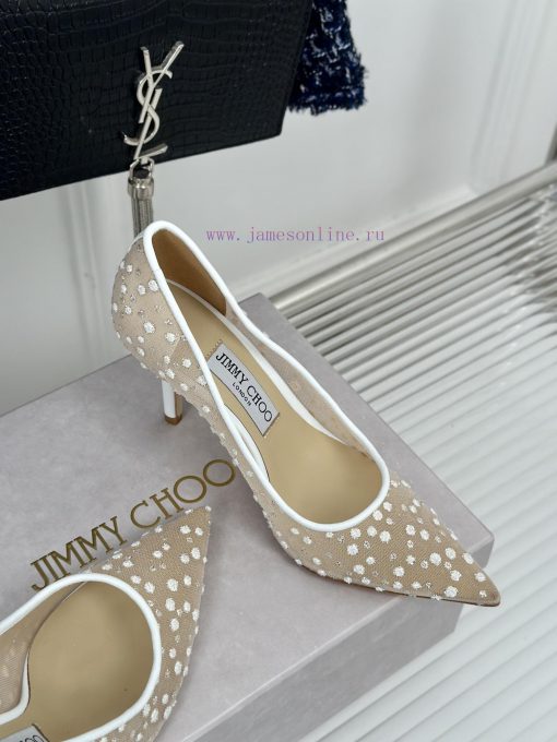 Jimmy Choo | Jimmy Zhou Classic LOVE Mesh Series High HeelsJC's shoes are well-known for thehkoq6hse - Image 6