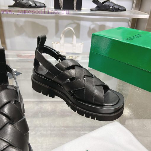 The original development of BottegaVeneta Bottega lovers' woven thick soled sandals, the 202xdjr88sd - Image 5