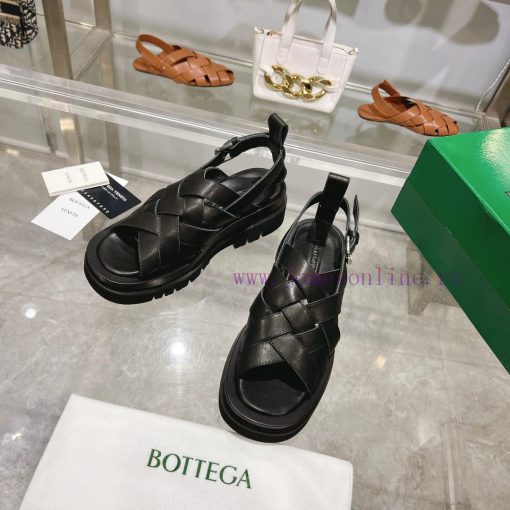 The original development of BottegaVeneta Bottega lovers' woven thick soled sandals, the 202xdjr88sd - Image 7